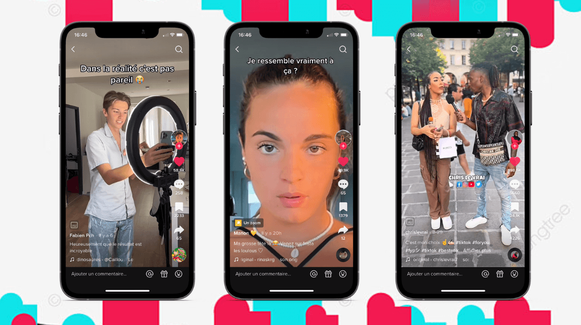 Vidéos TikTok montées avec MotionLabs